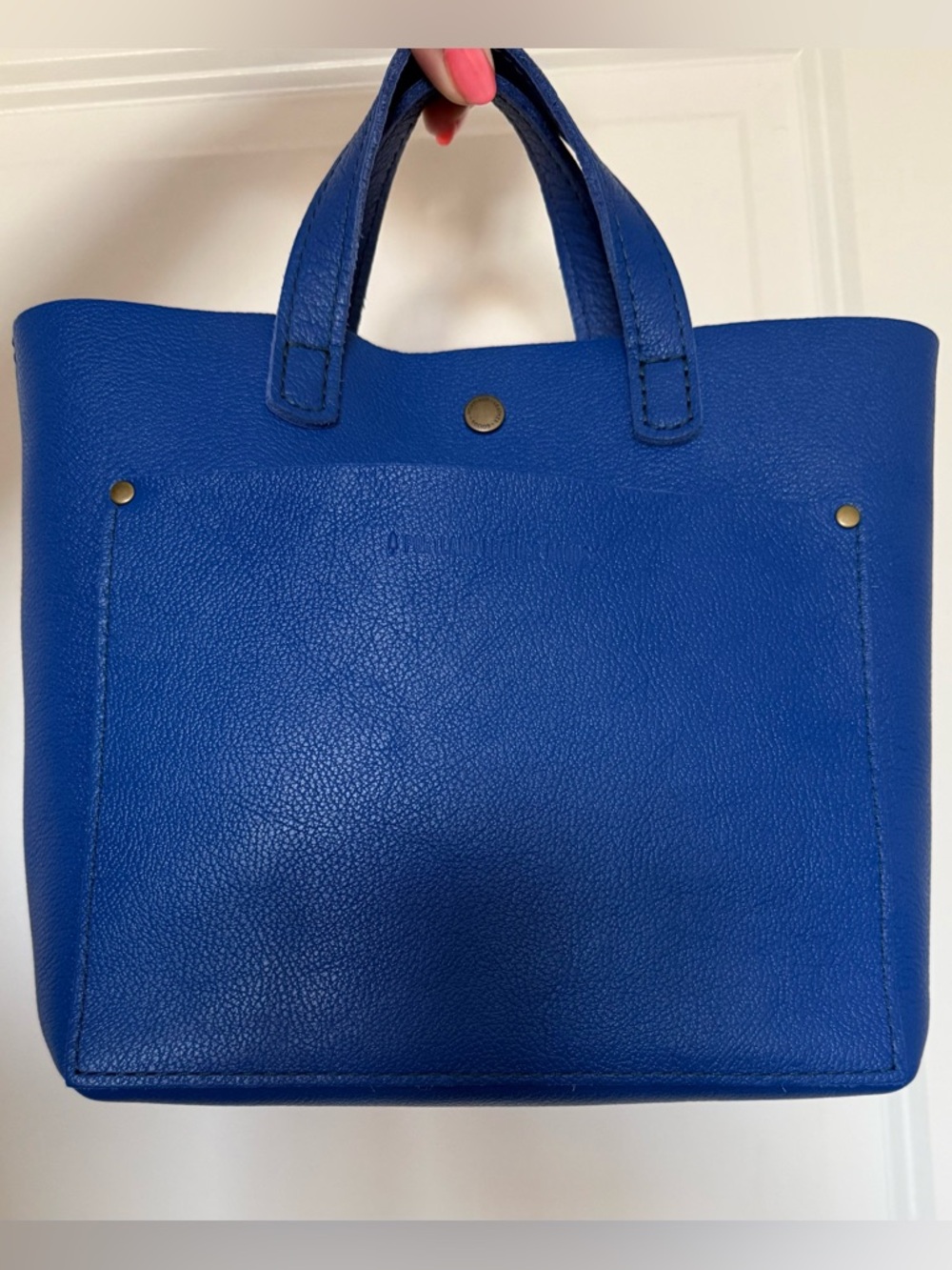 NWOT Portland leather goods mini crossbody- astro blue